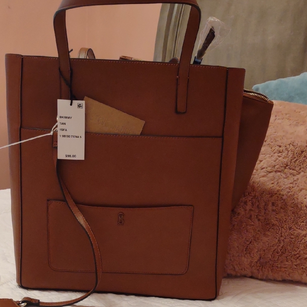 Steve Madden Tan Leather Tote